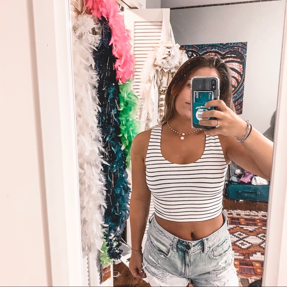 Striped Crop Top